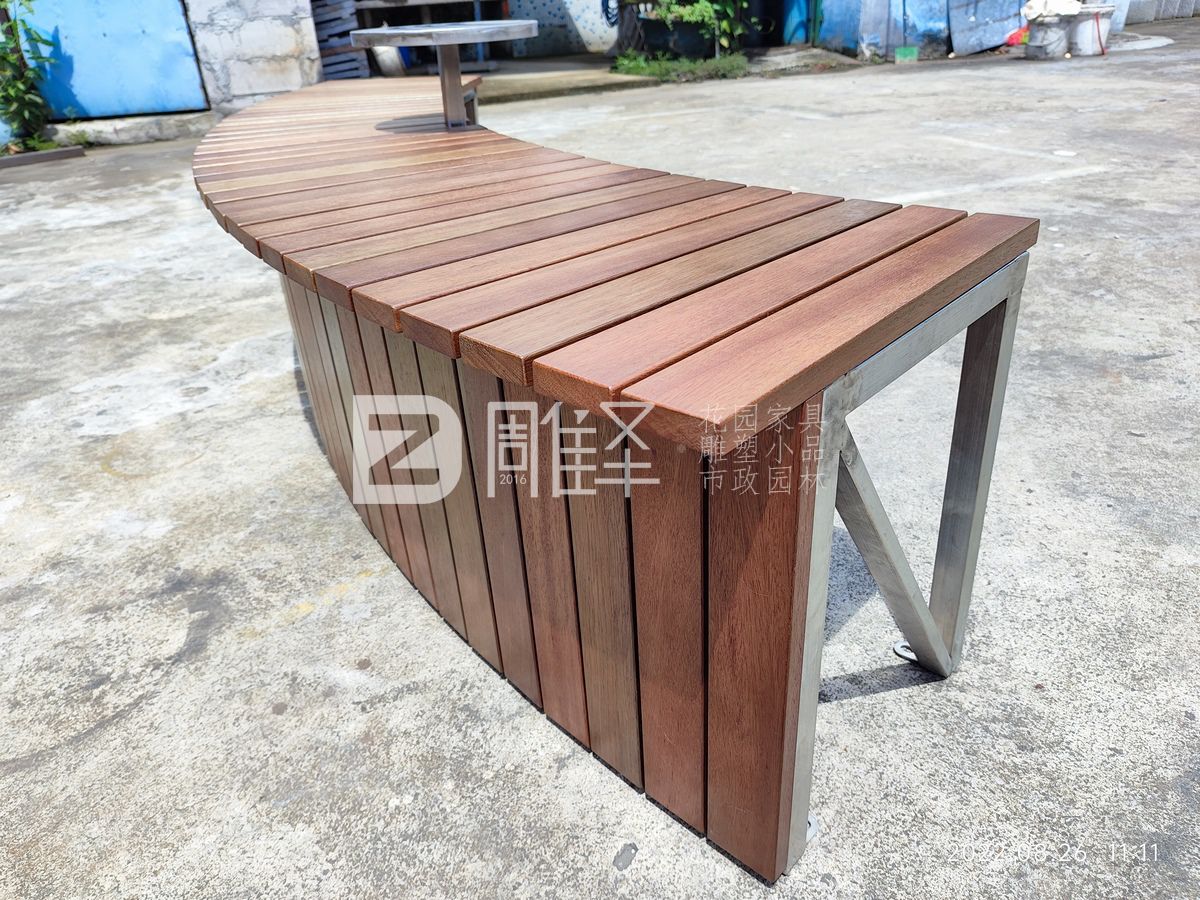 深圳Opower商业广场JPG奶茶店现场定制钢结构实木椅(图9)