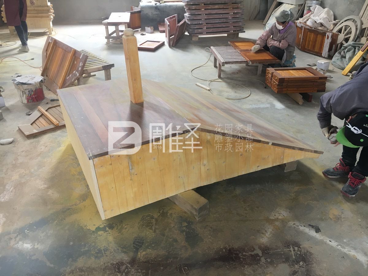 广州市化龙二小定制实木小舞台