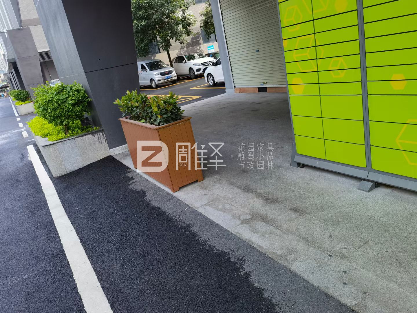 黄埔莱迪科技园区户外花箱(图1)